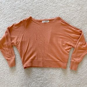 Abercrombie orange dolman sweater